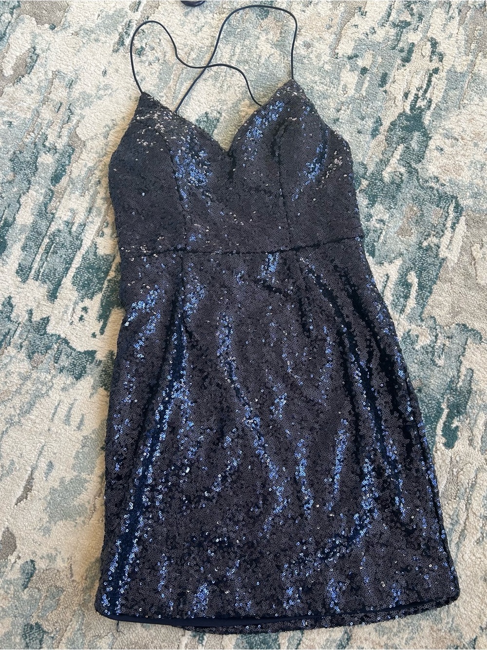 NWT Hello Molly - “Fashion Capital Sequin Mini Dress” - Picture 3 of 7